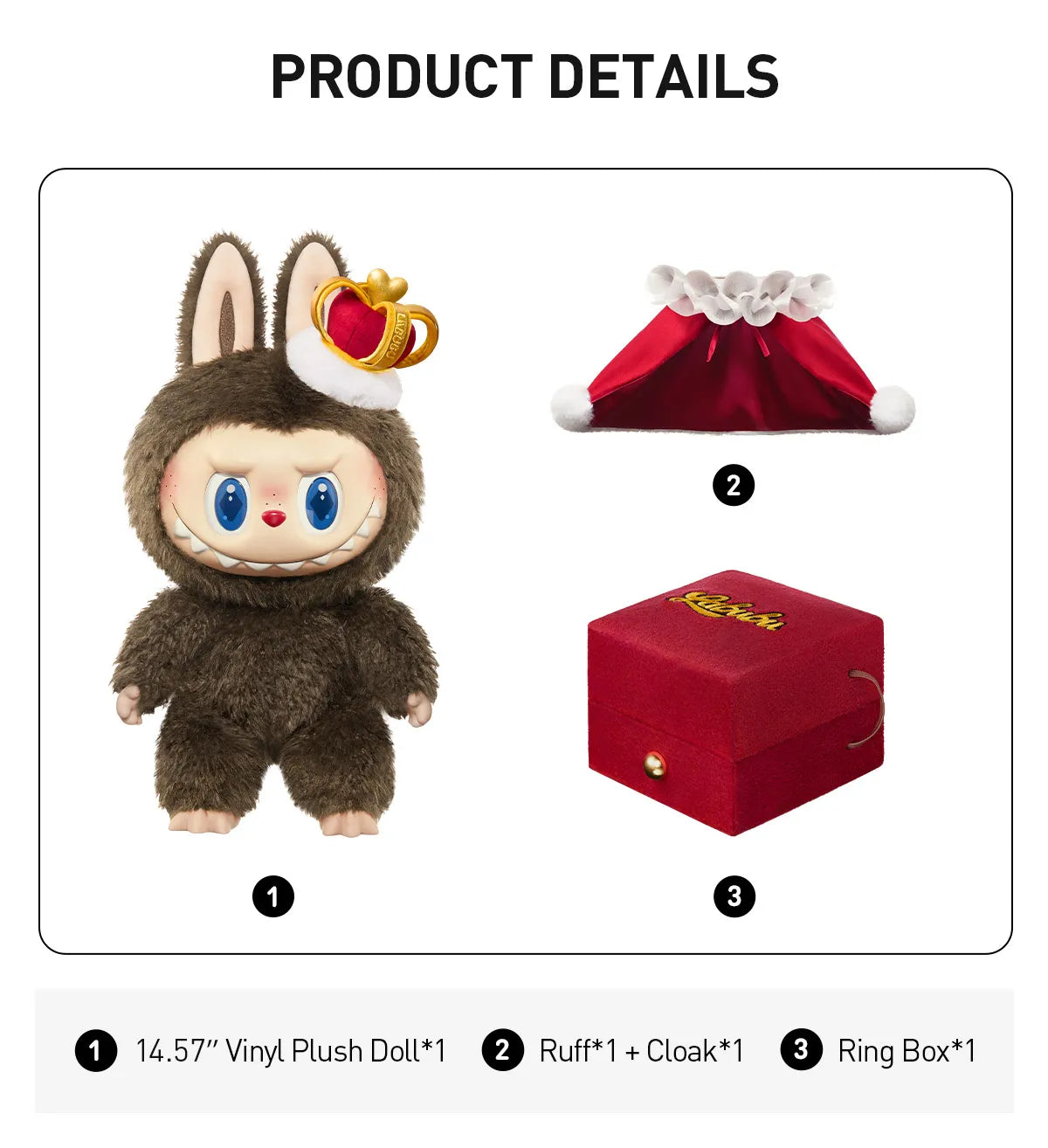 THE MONSTERS - Let's Checkmate Series Vinyl Plush Doll