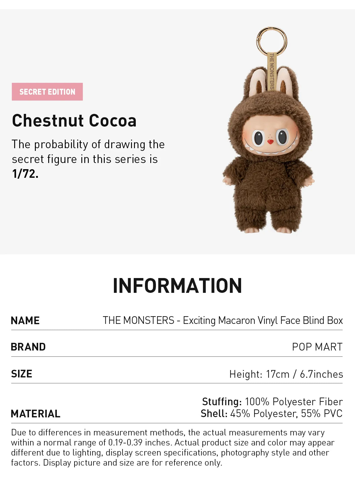THE-MONSTERS - Exciting Macaron Vinyl Face Blind Box