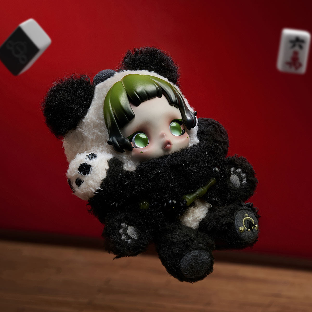 SKULLPANDA Lazy Panda Plush Doll Pendant | Official POP MART