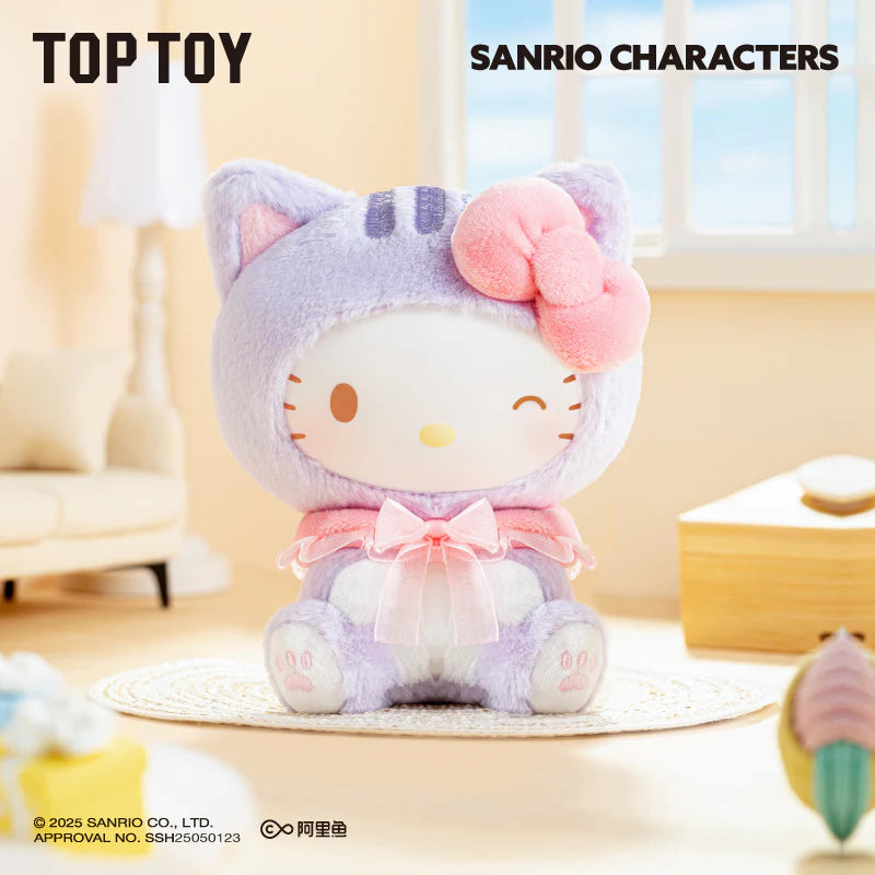 Hello Kitty Play with Kittens Series Plush Keychains Blind Box