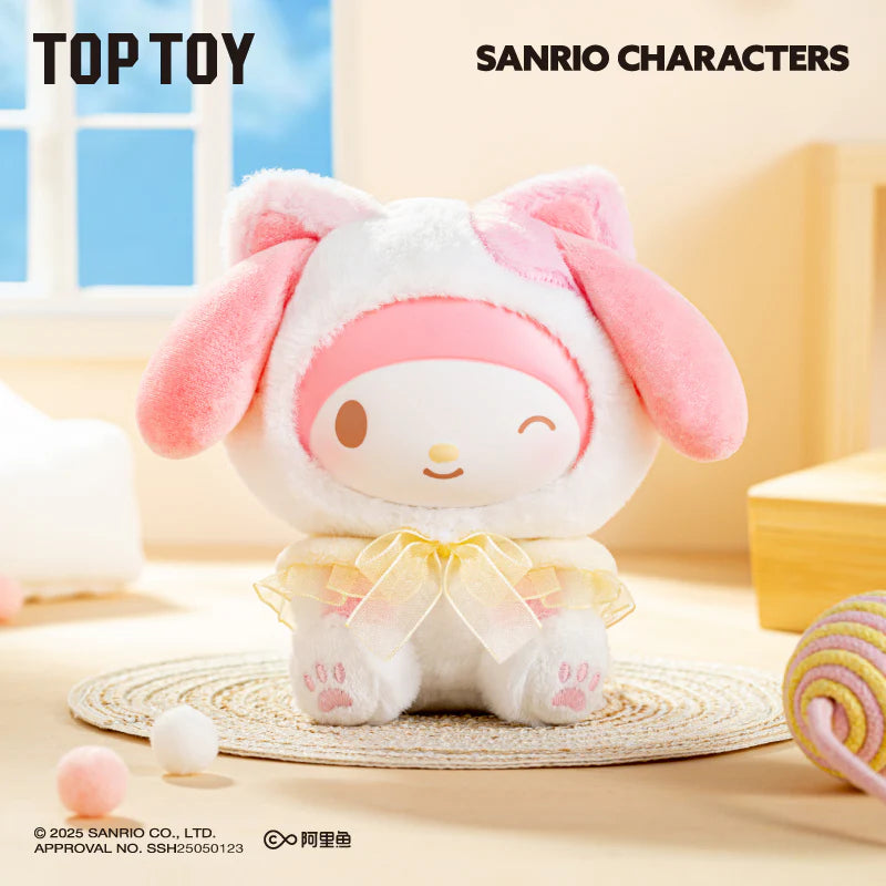 Hello Kitty Play with Kittens Series Plush Keychains Blind Box