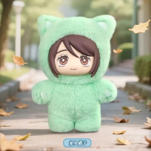 Jujutsu Kaisen Cat Ear Plushie Blind Box Keychains