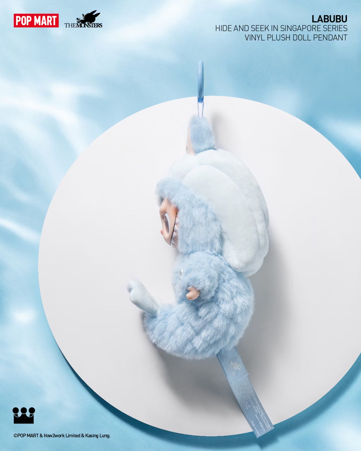 Labubu Hide and Seek Series - Mermaid Beach Design Vinyl Plush Pendant | Singapore Exclusive