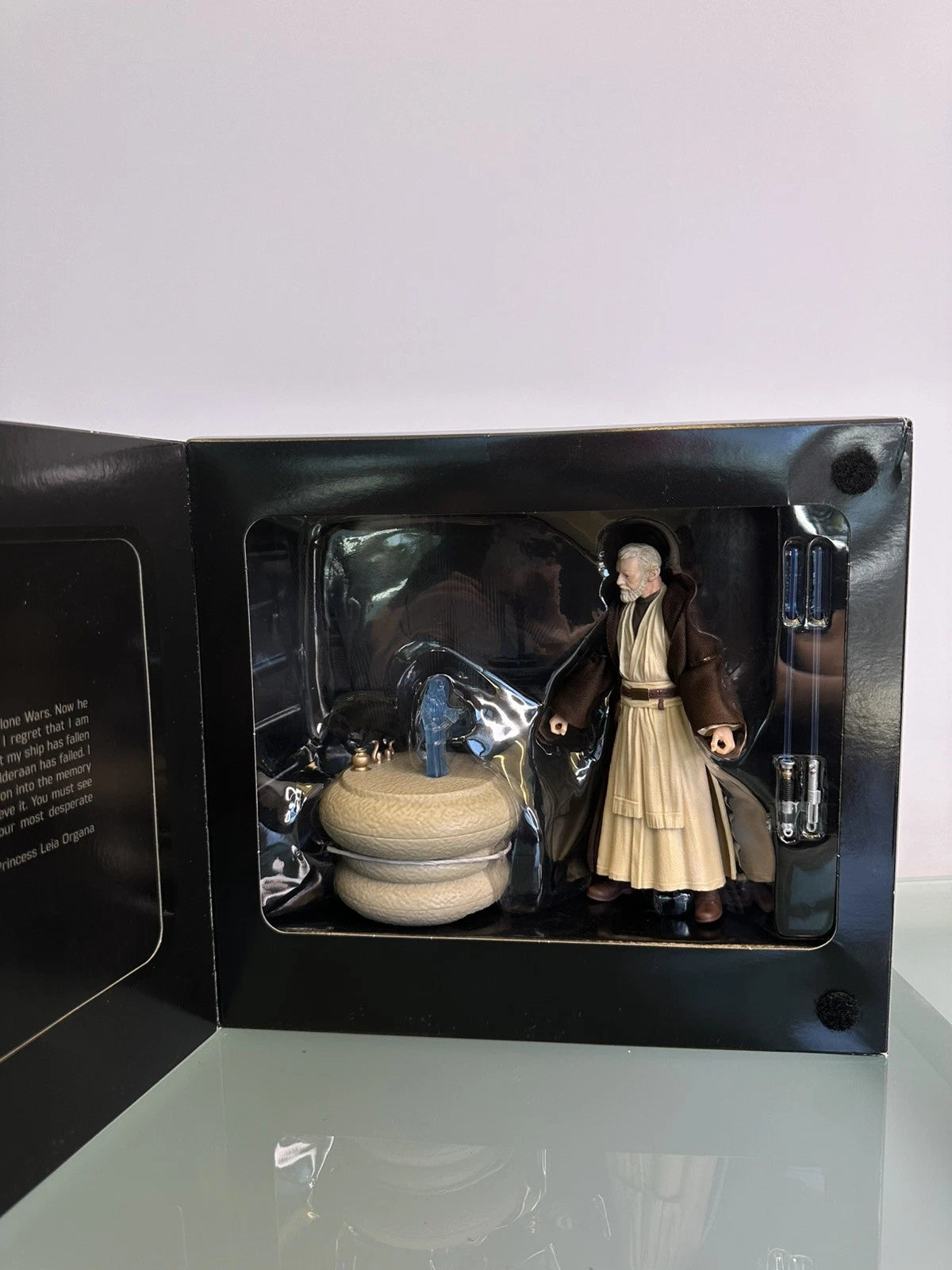 2016 SDCC Star Wars Black Series Obi-Wan Kenobi & Leia Hologram Set NEW