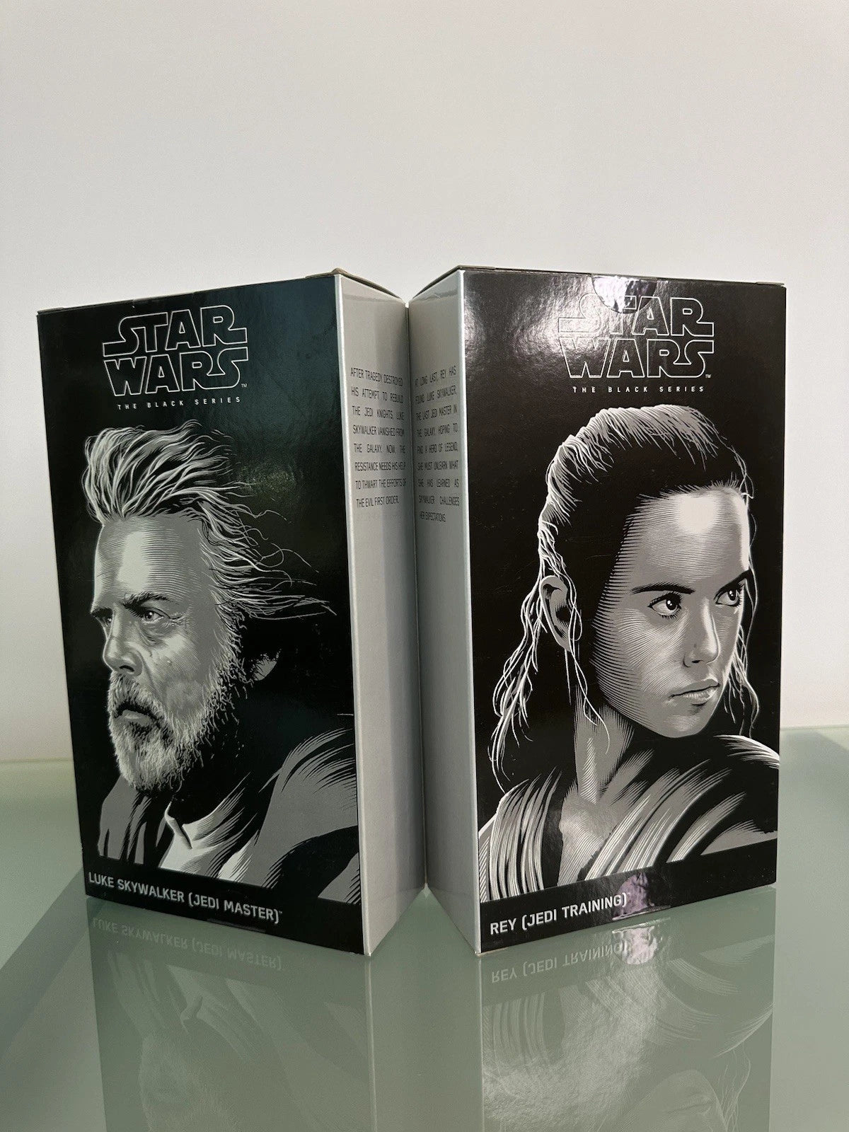 Star Wars BLACK SERIES Luke Skywalker Jedi Master & Rey SDCC 2017 Exclusive