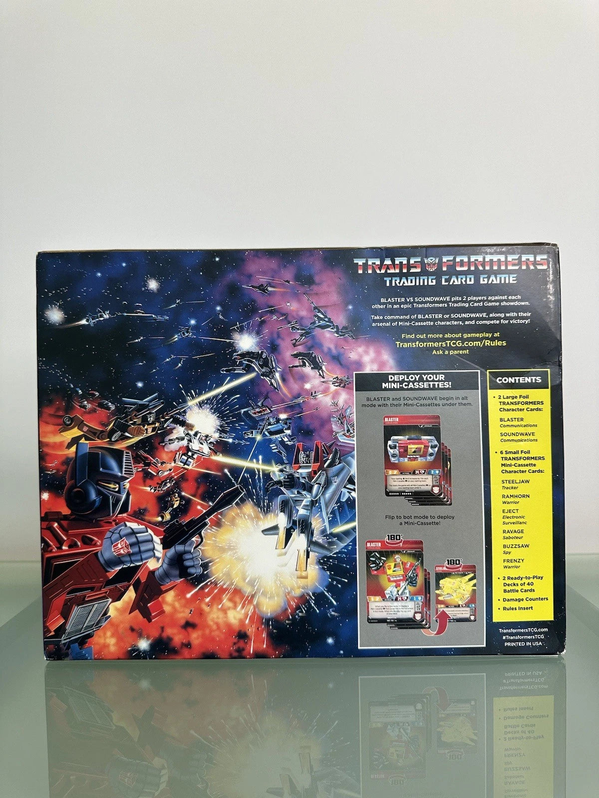 SDCC 2019 EXCLUSIVE Hasbro Blaster VS Soundwave 35th Transformers Cards