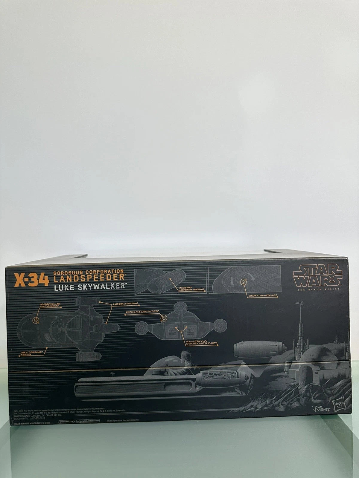 Star Wars Black Series 6" LUKE SKYWALKER WITH X-34 SDCC2017 EXCLUSIVE New
