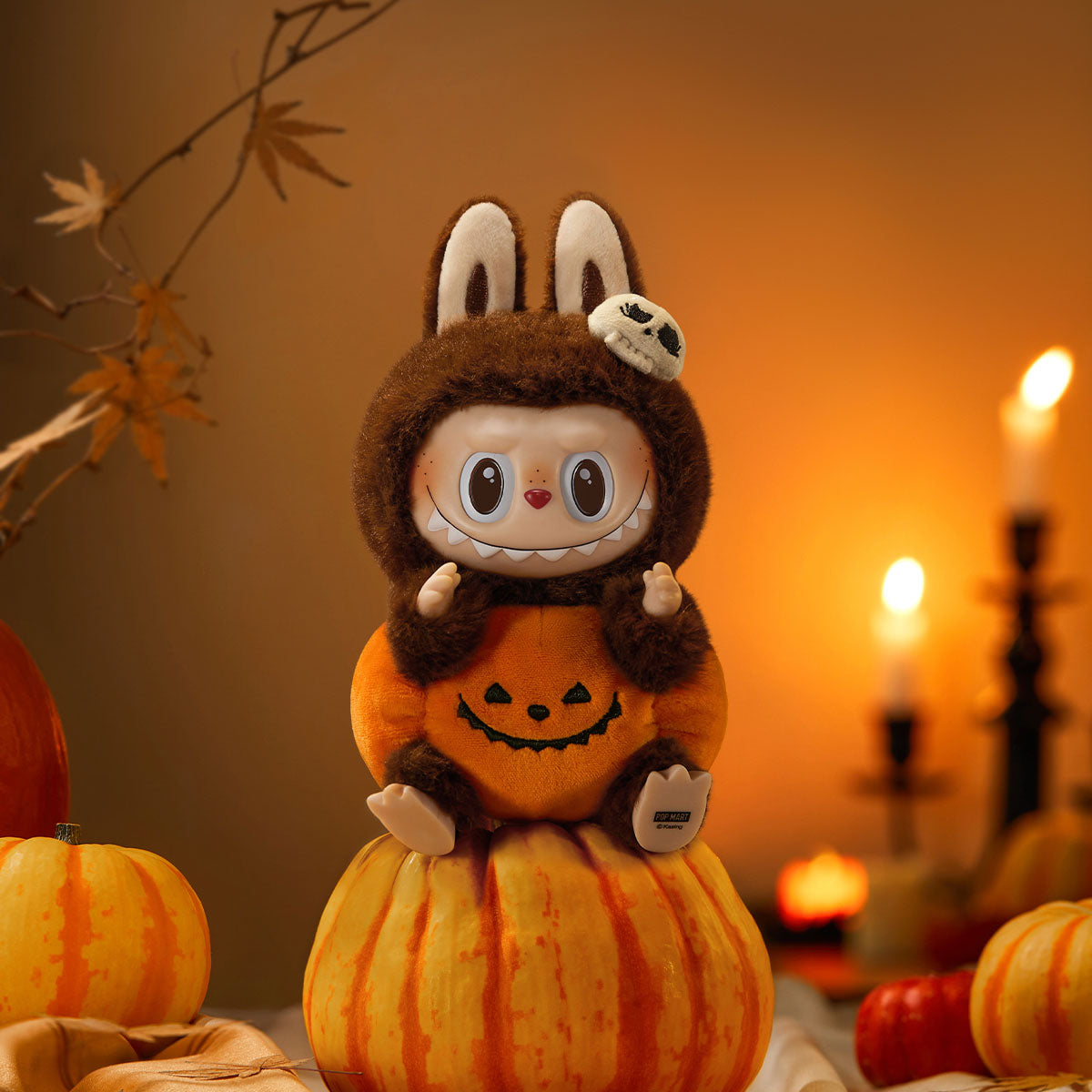 Happy Halloween Party Series - Sitting Pumpkin Vinyl Plush Pendant | Official POP MART