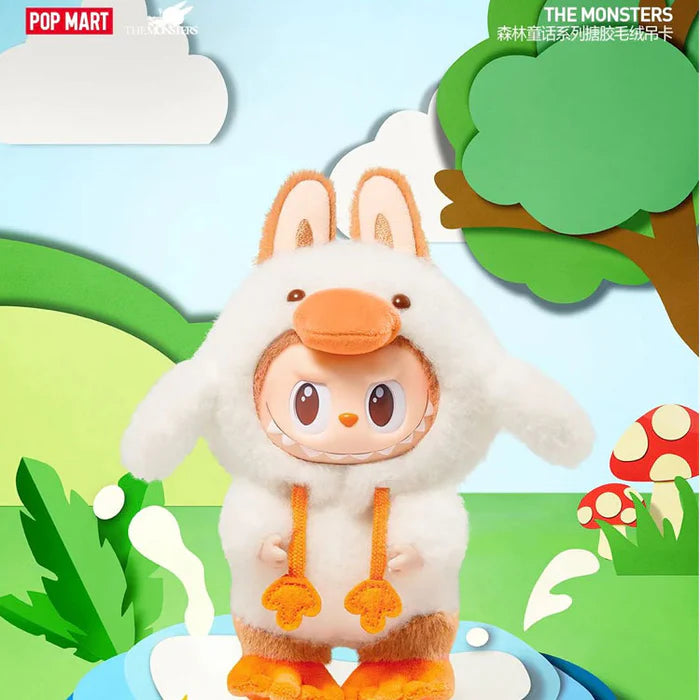 POP MART The Monsters Labubu Forest Fairy Tale - Furry Chick Costume Vinyl Plush Keyring
