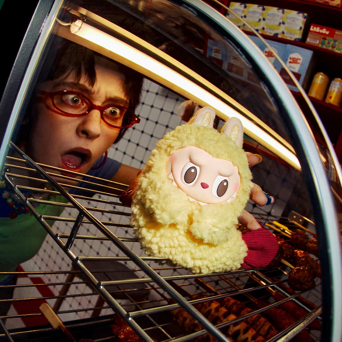 THE MONSTERS Labubu Wacky Mart Series - Shrimp Tempura Earphone Case | Official POP MART