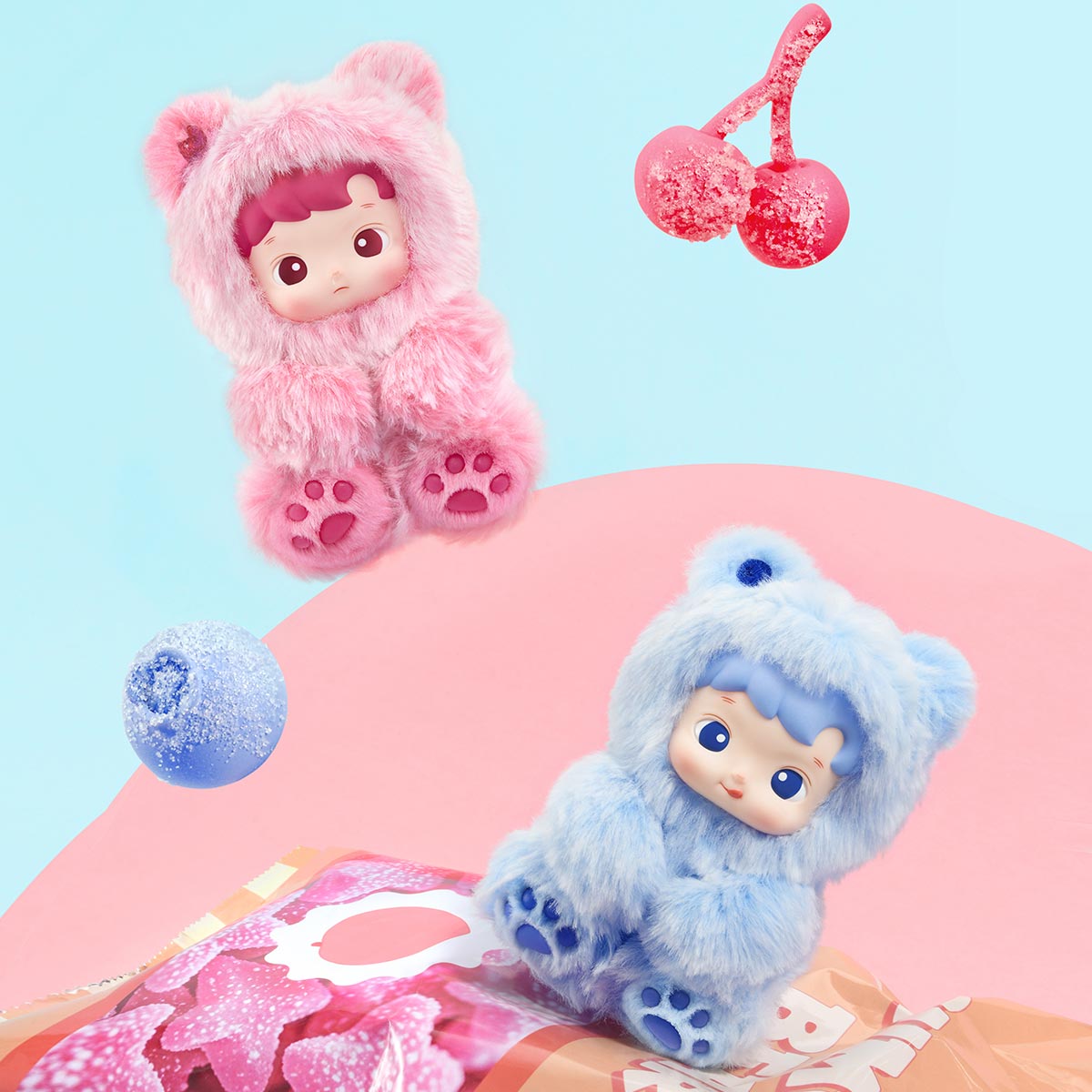 HACIPUPU Gummy Bear Series-Vinyl Plush Pendant Blind Box