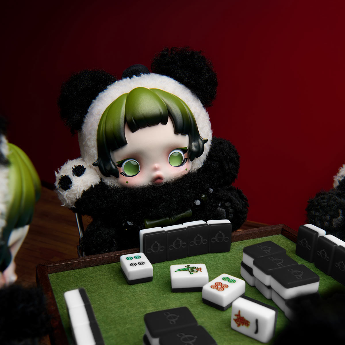 SKULLPANDA Lazy Panda Plush Doll Pendant | Official POP MART