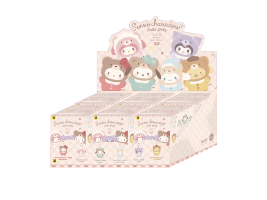 Hello Kitty Latte Baby Vinyl Plush Keychains Blind Box