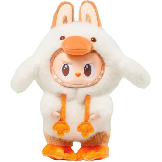 POP MART The Monsters Labubu Forest Fairy Tale - Furry Chick Costume Vinyl Plush Keyring