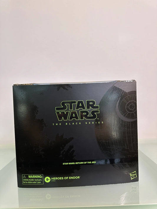 SDCC Star Wars Black Series 6'' HEROES OF ENDOR 4-Pack Paploo Speeder Hasbro New