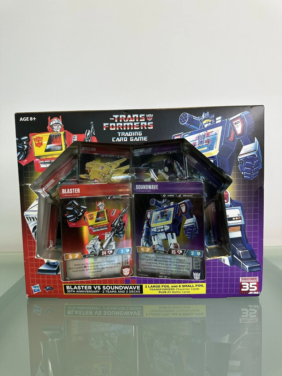 SDCC 2019 EXCLUSIVE Hasbro Blaster VS Soundwave 35th Transformers Cards